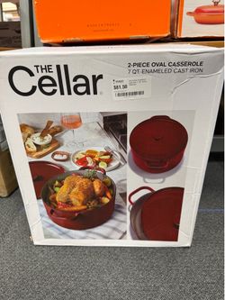 The Cellar Enameled Cast Iron 7-Qt. Dutch Bordeaux