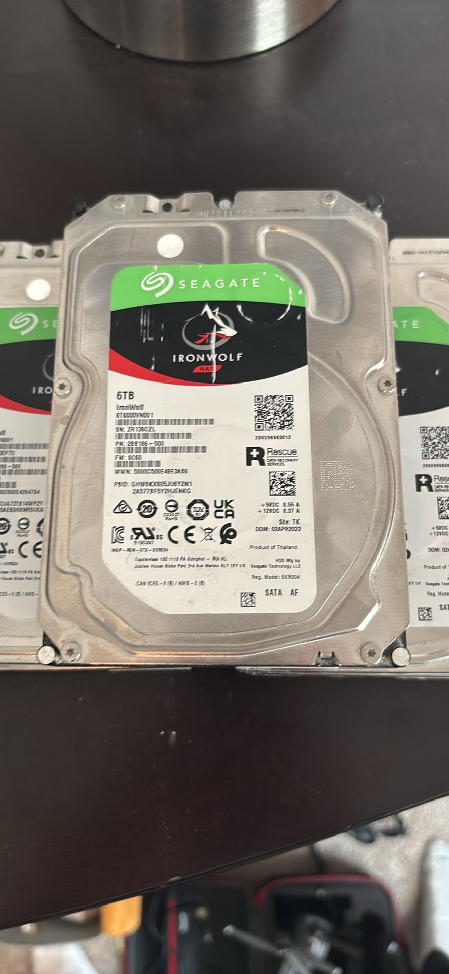 5* 6TB Ironwolf hardrives