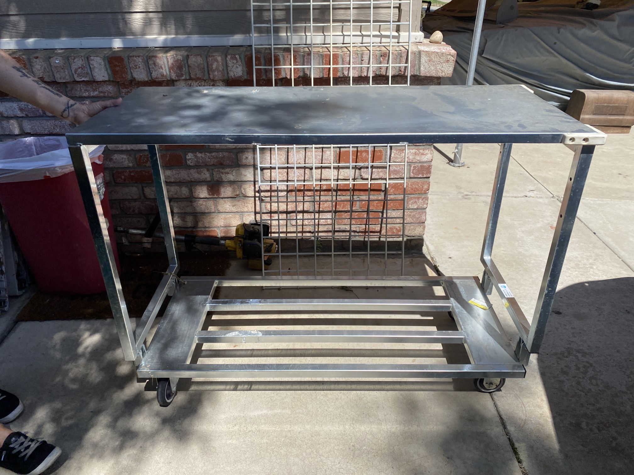 utility metal cart