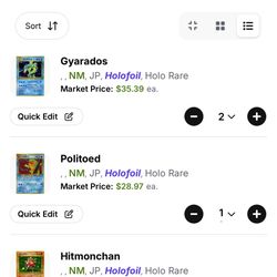 Pokemon Japanese Vintage Singles Collection (NM-MINT)