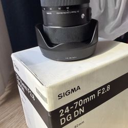 Sigma 24-70 2.8 For Sony FE Mount