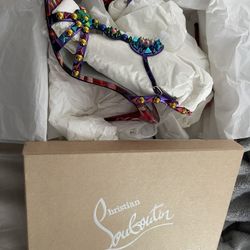 Christian Louboutin Goldora Multicolored Sandals 40