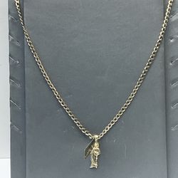 Gold Chain And Charm 10k 22 Inches 