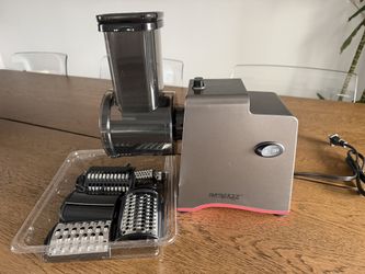 Electric Grater 250W, 7-in-1 Salad Maker & Vegetable Slicer Shredder