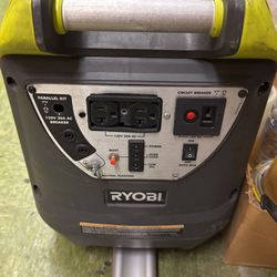 RYOBI RYI 2200 INVERTER GENERATOR Power RV Motor Home Outdoor Camping 2200 Watts Gas Power Quiet Auto Idle Tools Car Wash Camper