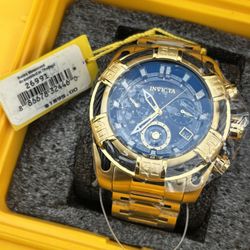 Invicta 26991 Bolt Black Dial Gold Tone Stainless Steel Chronograph Men's Watch
