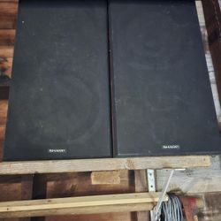 2 SHARP  CP 5100  100 WATTS  SPEAKERS 