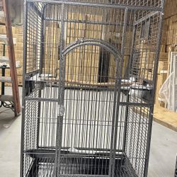 Extra Large Open Play Top Parrot Bird Cage With Wheels 