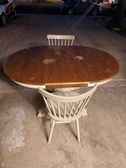 Table and 2 chairs