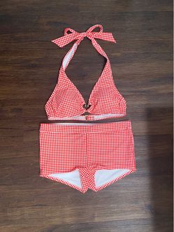 Red No Boundaries 2 piece swimsuit