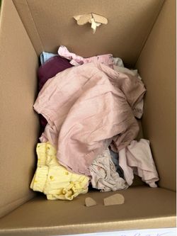 Box of toddler girl clothes
