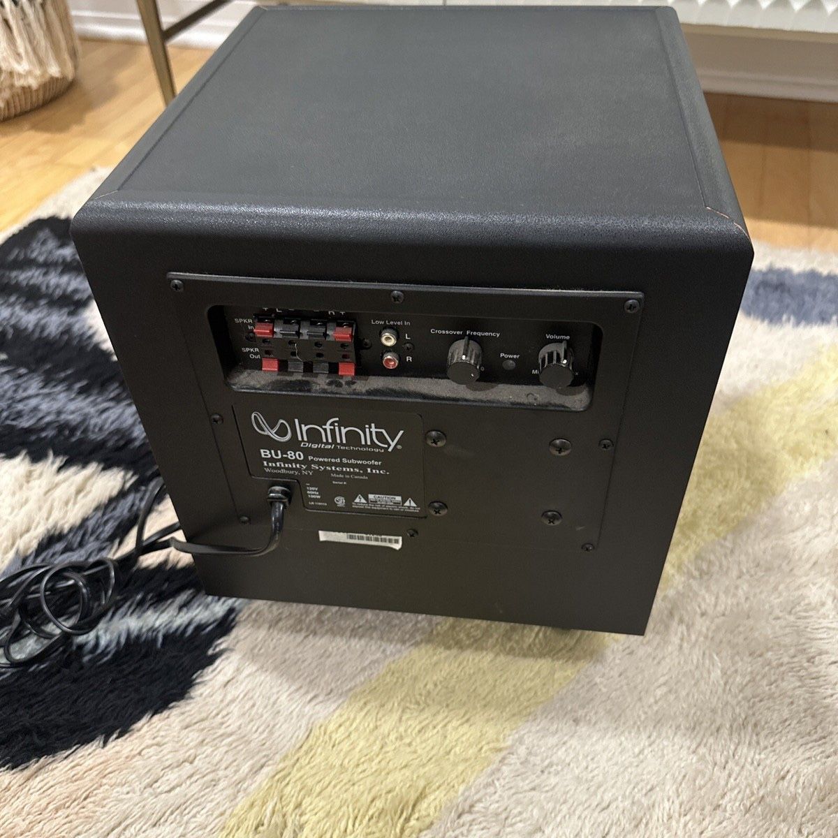 Infinity BU-80 Subwoofer