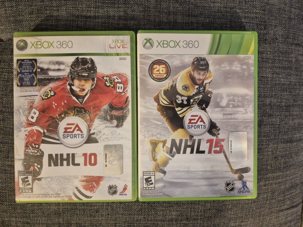 NHL 2010 + 2015 Xbox 360