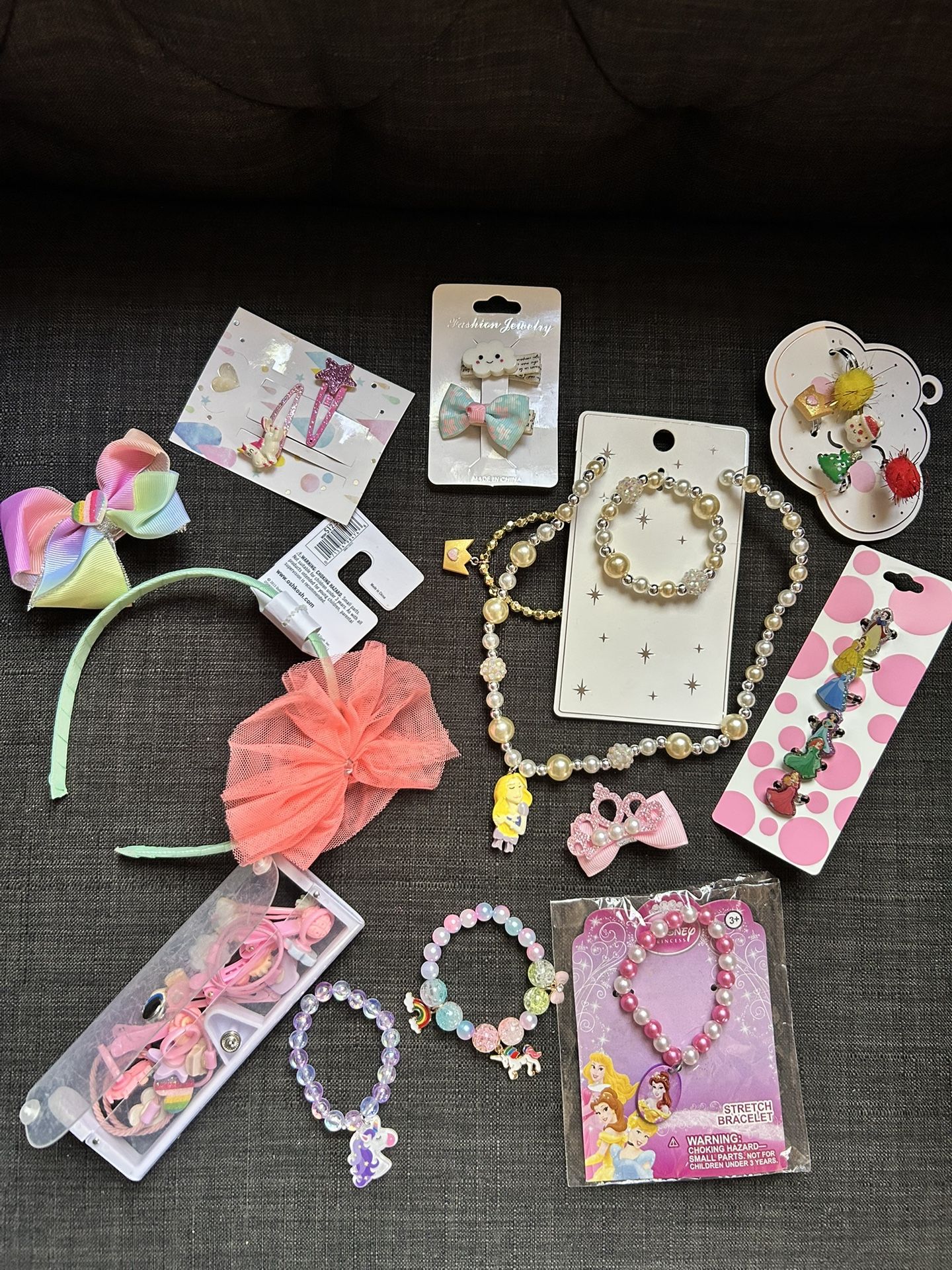 NEW Girls Accessories Gift Bundle ✨ Brand Name Jewelry, Hair Clips, Necklace Set & Headband