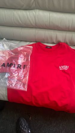 Red bones Amiri T-shirt