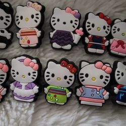 Hello Kitty croc shoe charms jibbitz set 10