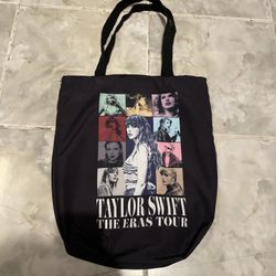 Taylor Swift Eras Tour Tote Bag - Official Merch! AMC Movie Theater Merch Black