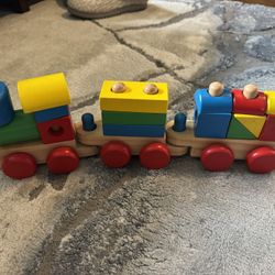 Wooden Block Train