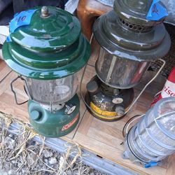 Vintage Coleman Hurricane Lamps