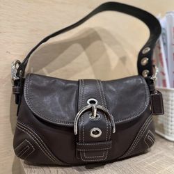 Coach Brown Mini Soho Shoulder Bag in Full Leather (2006)
