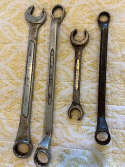 Four Large Wrenches Made in USA