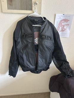 ICON Black Leather Jacket — High Performance (Size M)