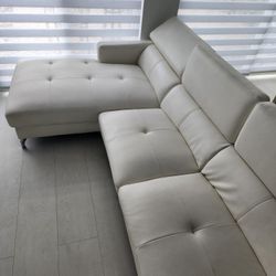 White Sectional 