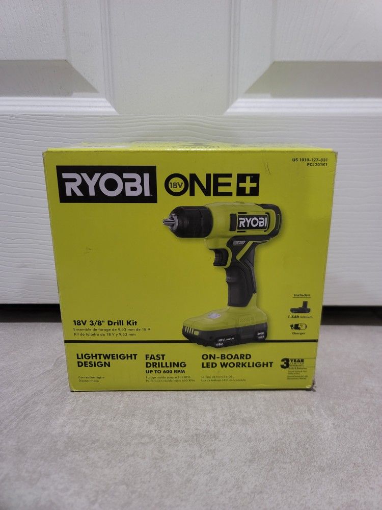 Ryobi 18v Drill Kit 