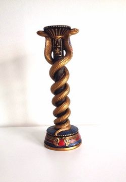 Egyptian Cobra Candle Holder / Decorative Accent