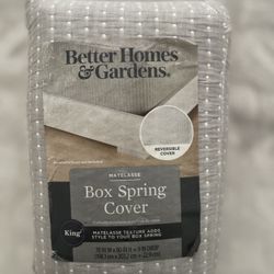 🧨 BOX SPRING COVER KING size ✨ Reversible Cover ✨ $9.99 🧨