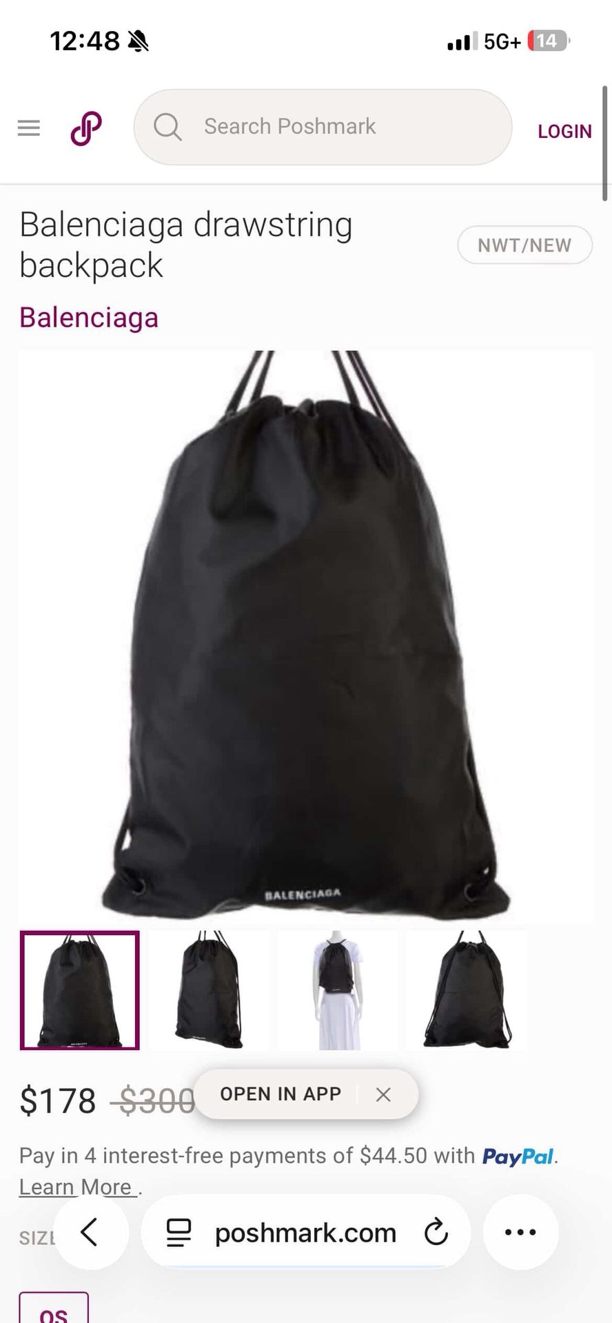 Balenciaga Drawstring Bag