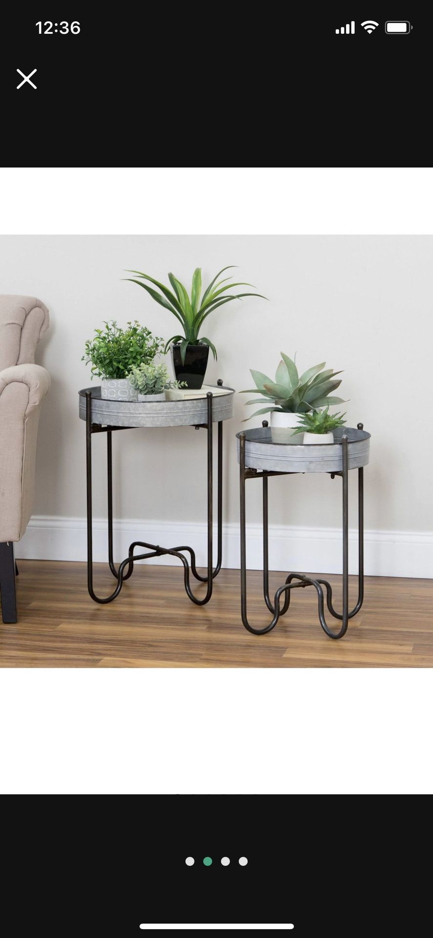 Metal Tables (Set of 2)