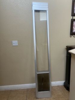 PetSafe White Aluminum Large Dog/Cat Door for Sliding door