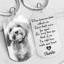 Dog Cat Handmade Photo Keychain 