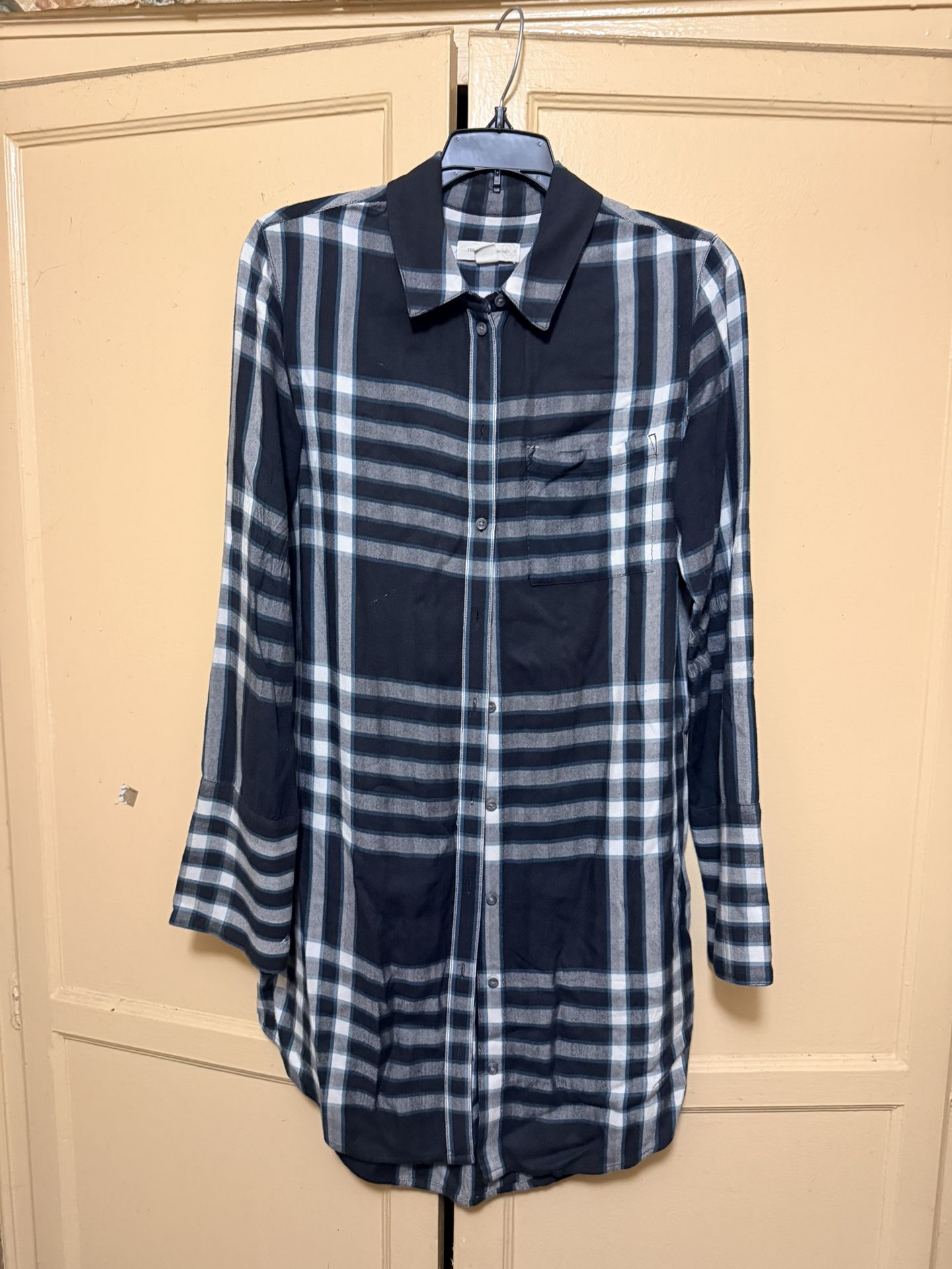 Treasure And Bond Flannel Shirt Dress