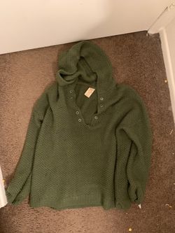 Olive green kit sweater Size XL