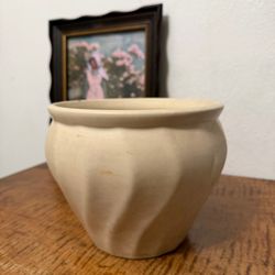 Vintage Ceramic Swirl Planter