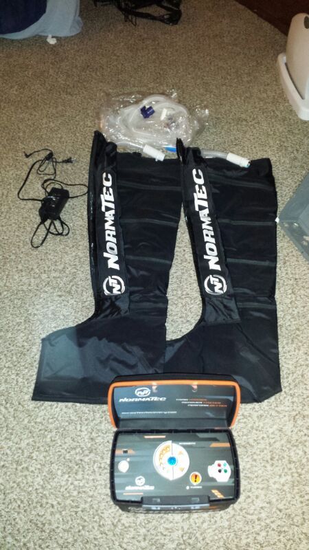 Normatec MVP leg squeezers (athlete recovery system)