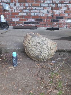 Giant thunder egg un-cut