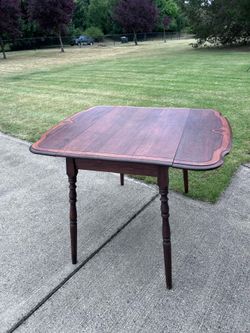 Antique drop-leaf table