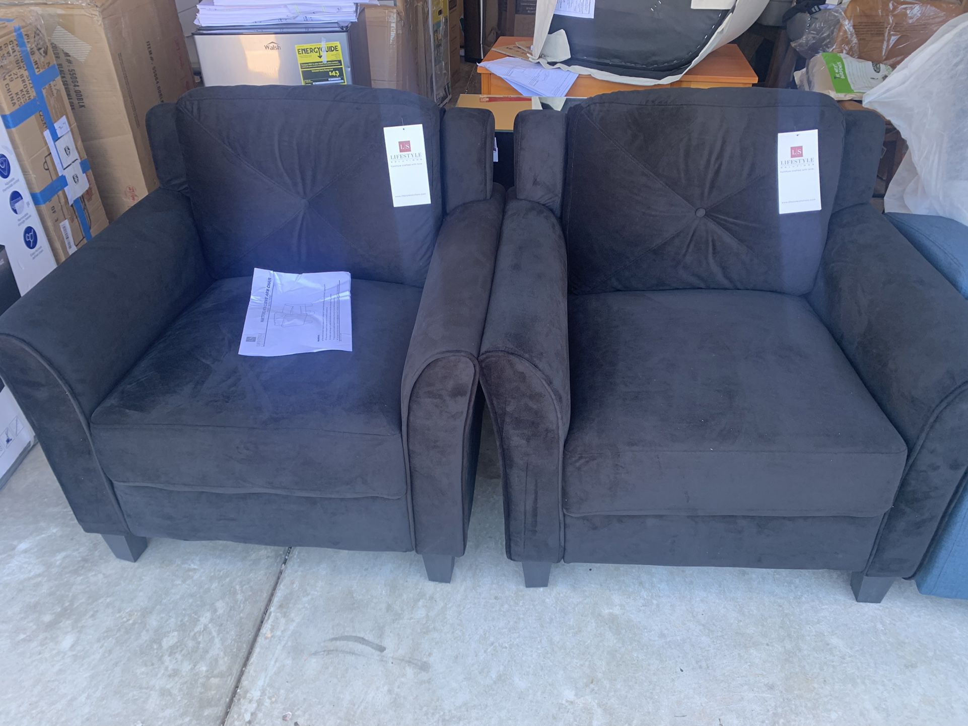 New Pair of Hartford Curve Arm Sofa Chairs