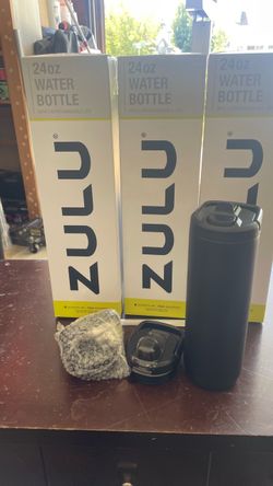 Zulu 24oz Water Bottle with Interchangeable Lids 12 each