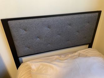 Twin bed frame and mattress