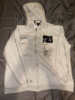 Plus Oversized Heat Zip Thru Gusset Hood ASH GREY-2XL