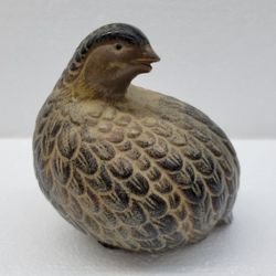 A Collectible Vintage 1970s Japan Homco Ceramic Quail Bird Figurine