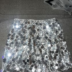 SHEIN Metallic Skirt 