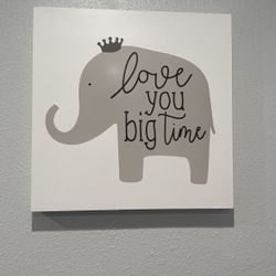 Elephant Nursery Wall Decor