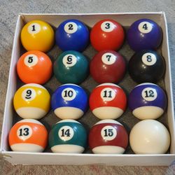 Vintage Sportcraft Professional Style Billiard Ball Set – Complete with Box