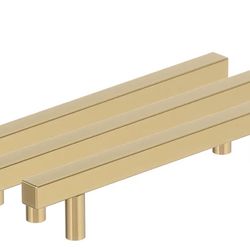 Champagne Bronze Cabinet Pull | 5-1/16 inch (128mm) Center-to-Center | 10 Pack | Bar Pulls 