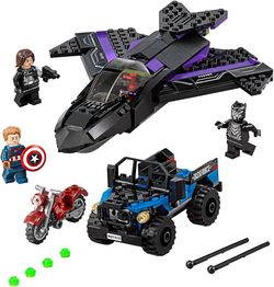 LEGO MARVEL “CAPTAIN AMERICA: CIVIL WAR” (76047) BLACK PANTHER JET PURSUIT ‼️READ DESCRIPTION‼️